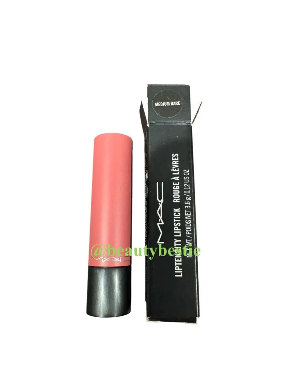 NIB MAC Liptensity Lipstick Medium Rare Full Size Discontinued